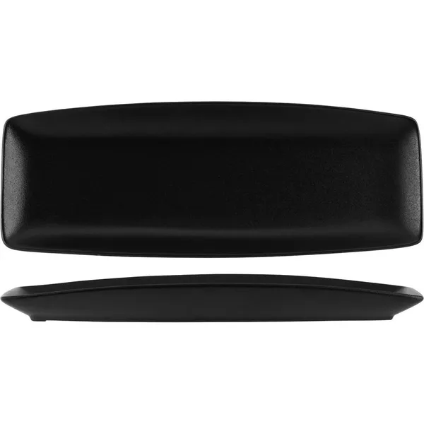 Black Rectangular Plate 370mm