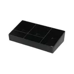 5 Compartment Sachet Holder Black 210mm X 115mm X 50mm Pack Qty 1