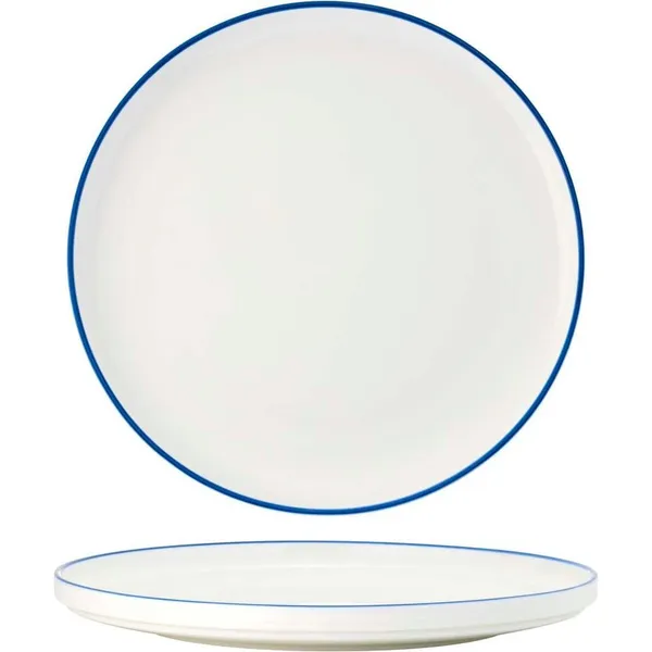 Core Round Plate Walled Lip Royal Blue Rim 270x26mm