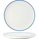Core Round Plate Walled Lip Royal Blue Rim 270x26mm