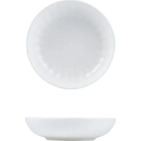 Snow Scalloped Share Bowl