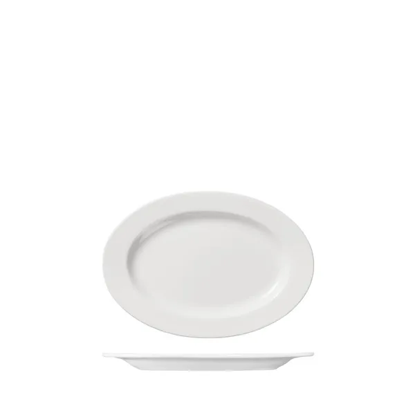 Oval Plate Wide Rim 220mm