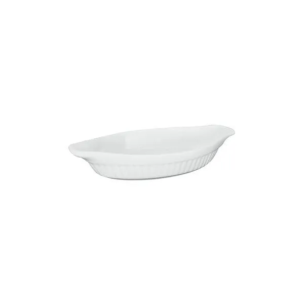 Oval Au Gratin-Ribbed, 250mm/350ml