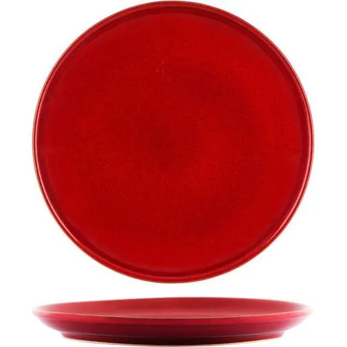 Artistica Reactive Red Round Plate 190mm