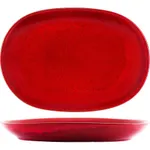 Artistica Reactive Red Oval Serving Platter 305x210mm