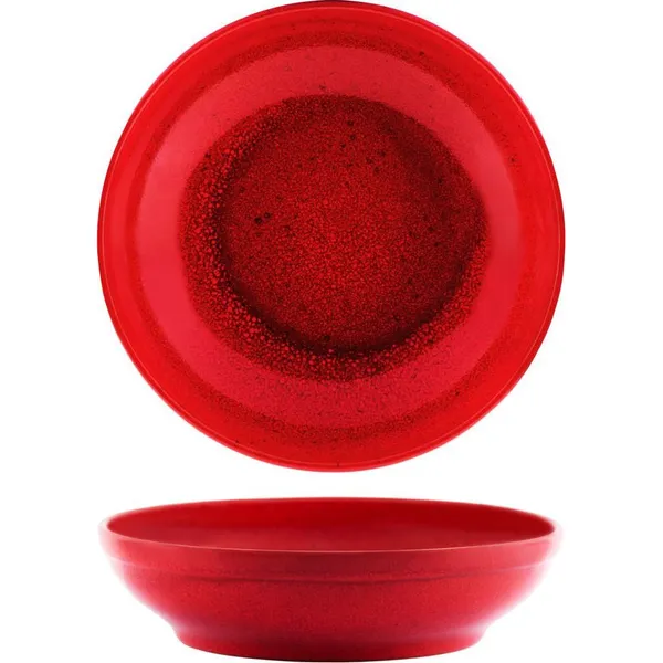 Artistica Reactive Red Round Flared Bowl 230mm