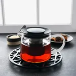 Brew Infusion Glass Teapot W/Filter & Pp Lid 600ml