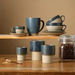 Brew Pottery-Grey Cast Espresso Tumbler Stack No Hdl 90ml