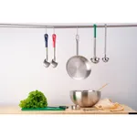 Basting Spoon Solid Stainless Steel Red Handle 330mm