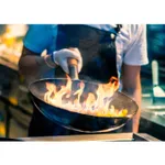 Asian Wok Iron Wood Handle 380mm