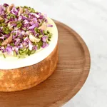 Cake Stand Round Pilar Acacia — 300x140mm