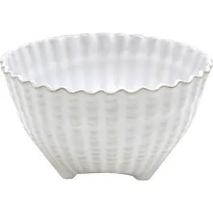 Aparte White Round Shell Footed Bowl 142mm / 530ml