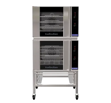 2ea Turbofan E30m3 Ovens Double Stacked With Castor Base Stand