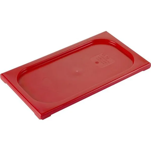 Gastronorm Lid Polypropylene 1/3 Size Red 325x176x20mm