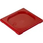 Gastronorm Lid Polypropylene 1/6 Size Red 176x162x20mm