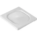 Gastronorm Lid Polypropylene 1/6 Size White 176x162x20mm