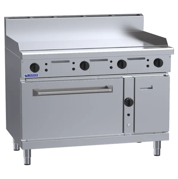 RF-12P: 1200mm Commercial Gas Griddle Range & Convection Oven