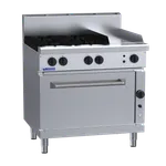 RF-4B3P: 900mm Gas 4 Burner 300mm Griddle Range & Convection Oven