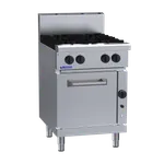 RF-4B: 600mm Commercial 4 Burner Range with Convection Oven