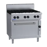 RF-6B: 900mm Commercial 6-Burner Range with Convection Oven