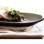 Artistica Reactive Brown Round Flared Bowl 230mm