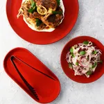 Artistica Reactive Red Round Pizza Platter 330mm