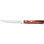 Churrasco Steak Knife Serrated Narrow Blade with Polywood Handle Red 127mm