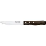 Churrasco Steak Knife Serrated Wide Blade with Polywood Handle Brown 152mm