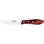 Churrasco Steak Knife Jumbo Serrated Wide Blade with Polywood Handle Red 127mm
