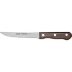 Churrasco Steak Knife Jumbo Serrated Narrow Blade with Polywood Handle Brown 127mm