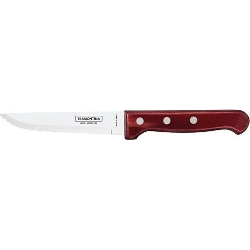 Churrasco Steak Knife Gaucho with Polywood Handle Red 127mm