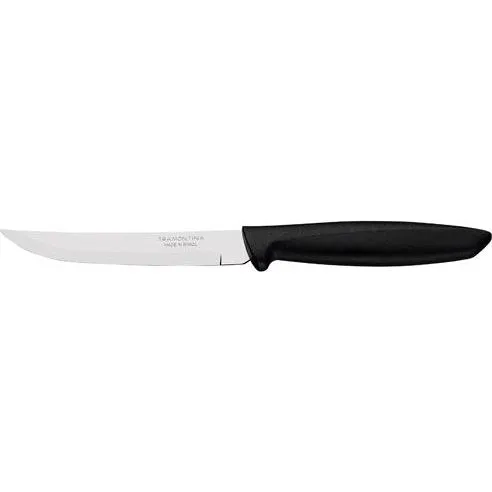 Churrasco Ipanema Steak Knife Serrated Narrow Blade Black 127mm