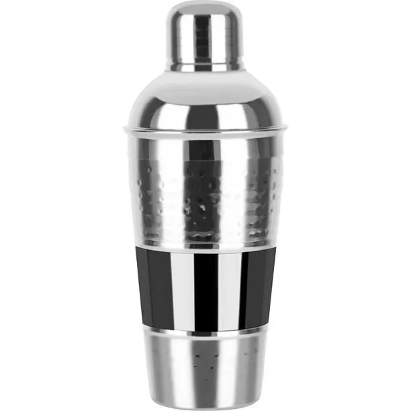 Hammered Cocktail Shaker 3pc 600ml Gunmetal