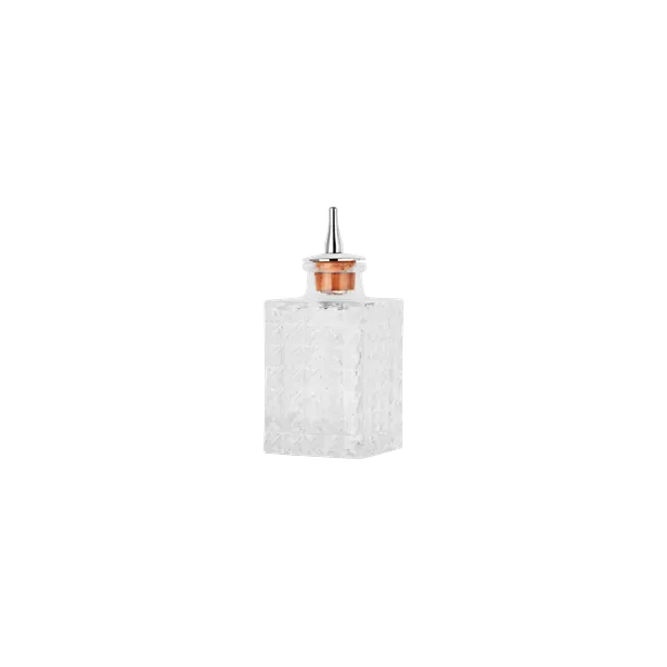 Square Bitter Bottle 90ml Glass