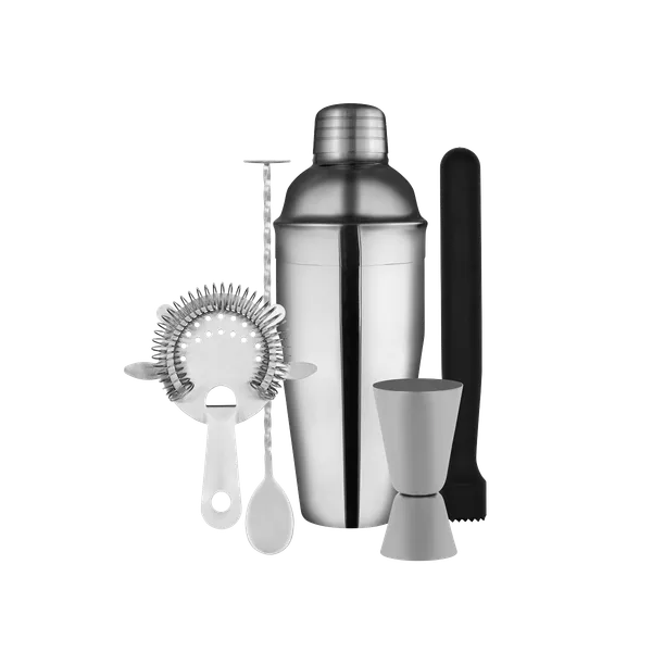 Cocktail Set 5pc Stainless Steel Gift Set