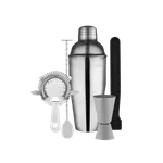 Cocktail Set 5pc Stainless Steel Gift Set