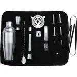 Cocktail Set 11pc Stainless Steel In Bartender Bag