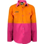 Kids Hi Vis Shirt Long Sleeve