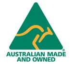 Roband Boiling Plate - Double Australian Made and Owned logo featuring a green triangle with a yellow kangaroo silhouette