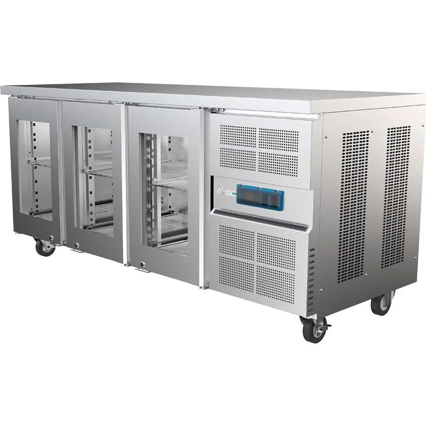 Airex Triple Glass Door Undercounter Refrigerated Storage AXR.UCGN.3G - to suit 1/1GN