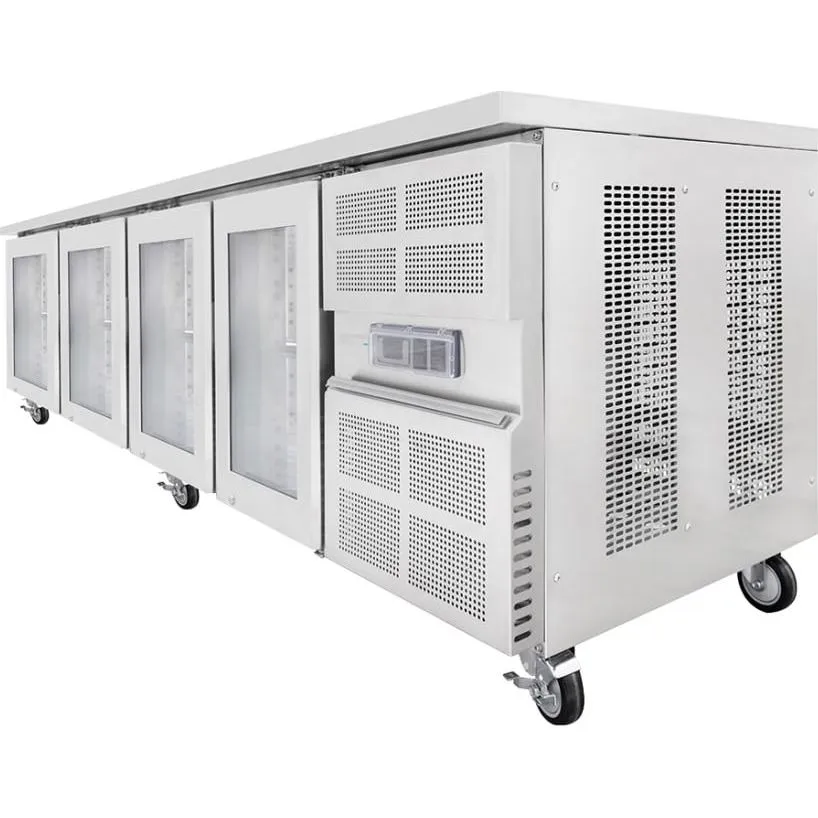 Airex 4 Glass Door Undercounter Refrigerated Storage AXR.UCGN.4 - To suit 1/1GN