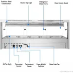 Bonvue Angled Countertop Wet and Dry Bain Marie BM17TC