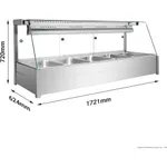 Bonvue Angled Countertop Wet and Dry Bain Marie BM17TC