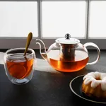 Brew Infusion Glass Teapot W/Filter & Abs Knob 800ml