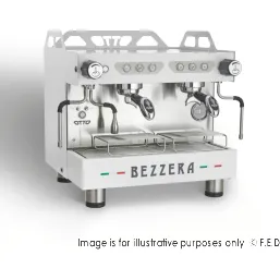 Bezzera OTTO DE Auto Foamer 2 Group Espresso Machine - White