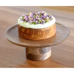 Cake Stand Round Pilar Acacia — 300x140mm