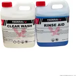DISHWASHER CHEMICAL CLEANING PACK (Clear Wash 2L + Rinse Aid 2L)