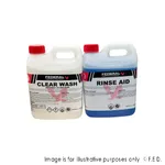 DISHWASHER CHEMICAL CLEANING PACK (Clear Wash 2L + Rinse Aid 2L)