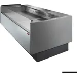 Tecnodom Serie MR80 Black 2480mm Self-serving Deli Display with Storage and Castors