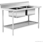 Modular System Double Centre Sink Bench with Pot Undershelf - DSB7-1500C/A